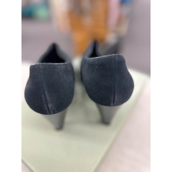 Studio Works Womens Navy Blue Tall Heels Size 8M Venus Style - Picture 4 of 6